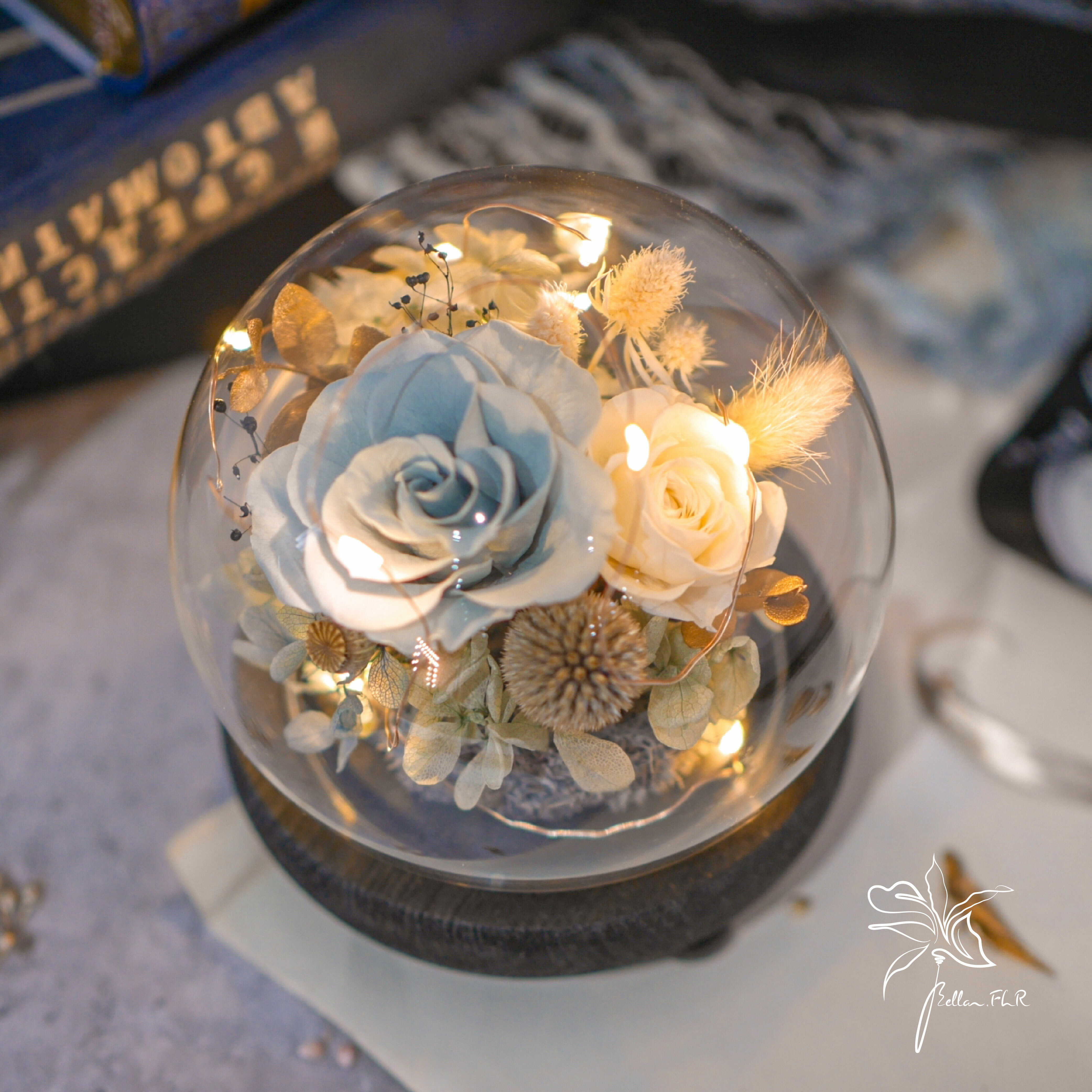 【獻給你的浪漫】圓形玻璃花盅-小