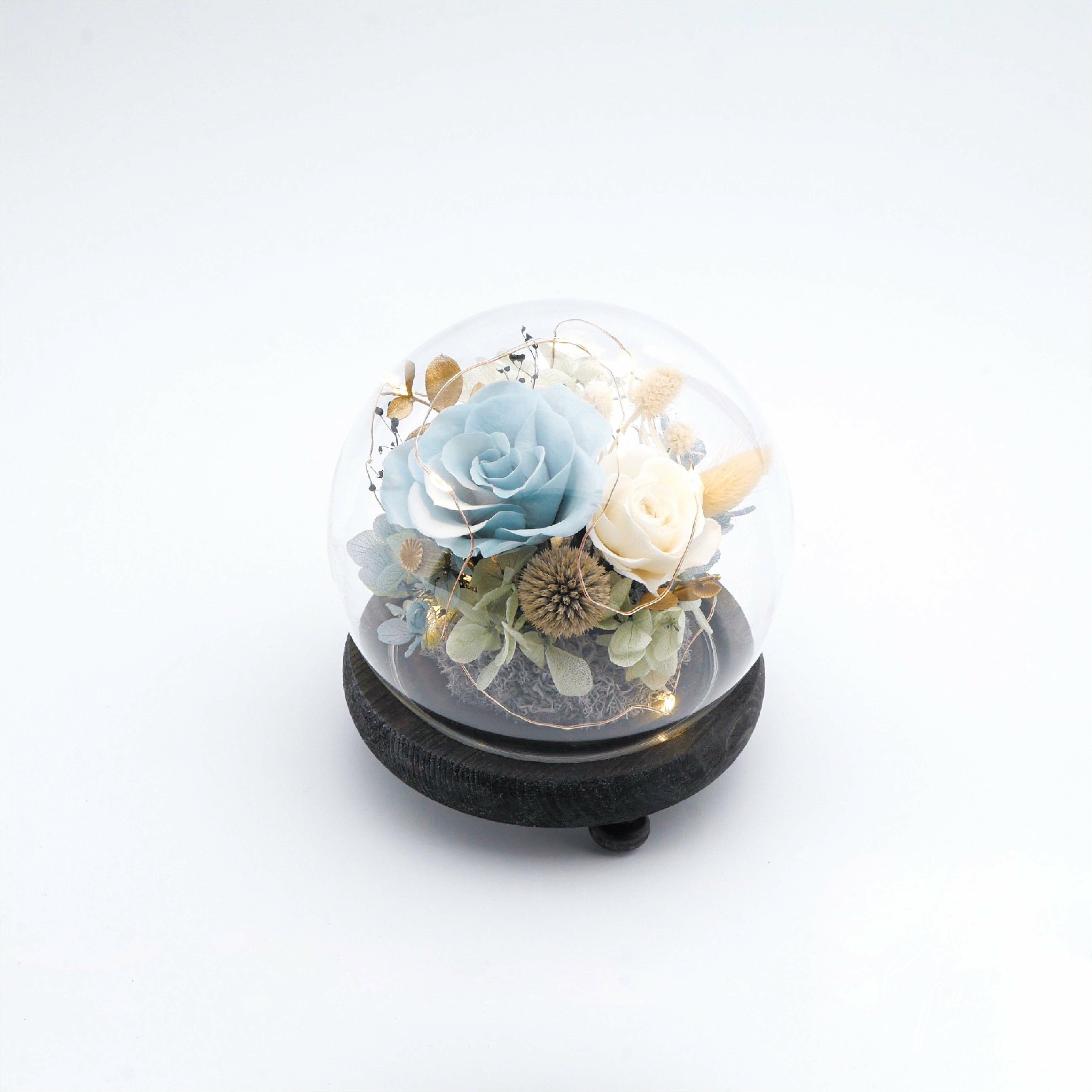 【獻給你的浪漫】圓形玻璃花盅-小