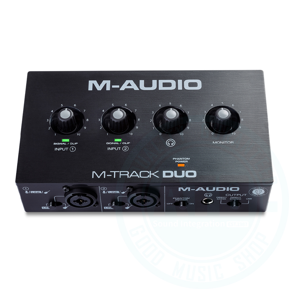 M-Audio M-audio / M-Track Duo 2in/2out USB錄音介面(iOS可用) — 三峽錄音 / 音響｜YA! 玩音樂