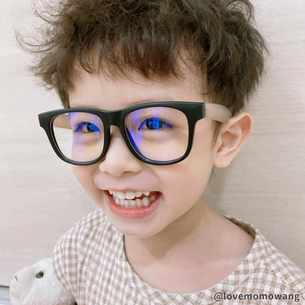 AENI iLO兒童濾藍光眼鏡4-7y 法式可可
