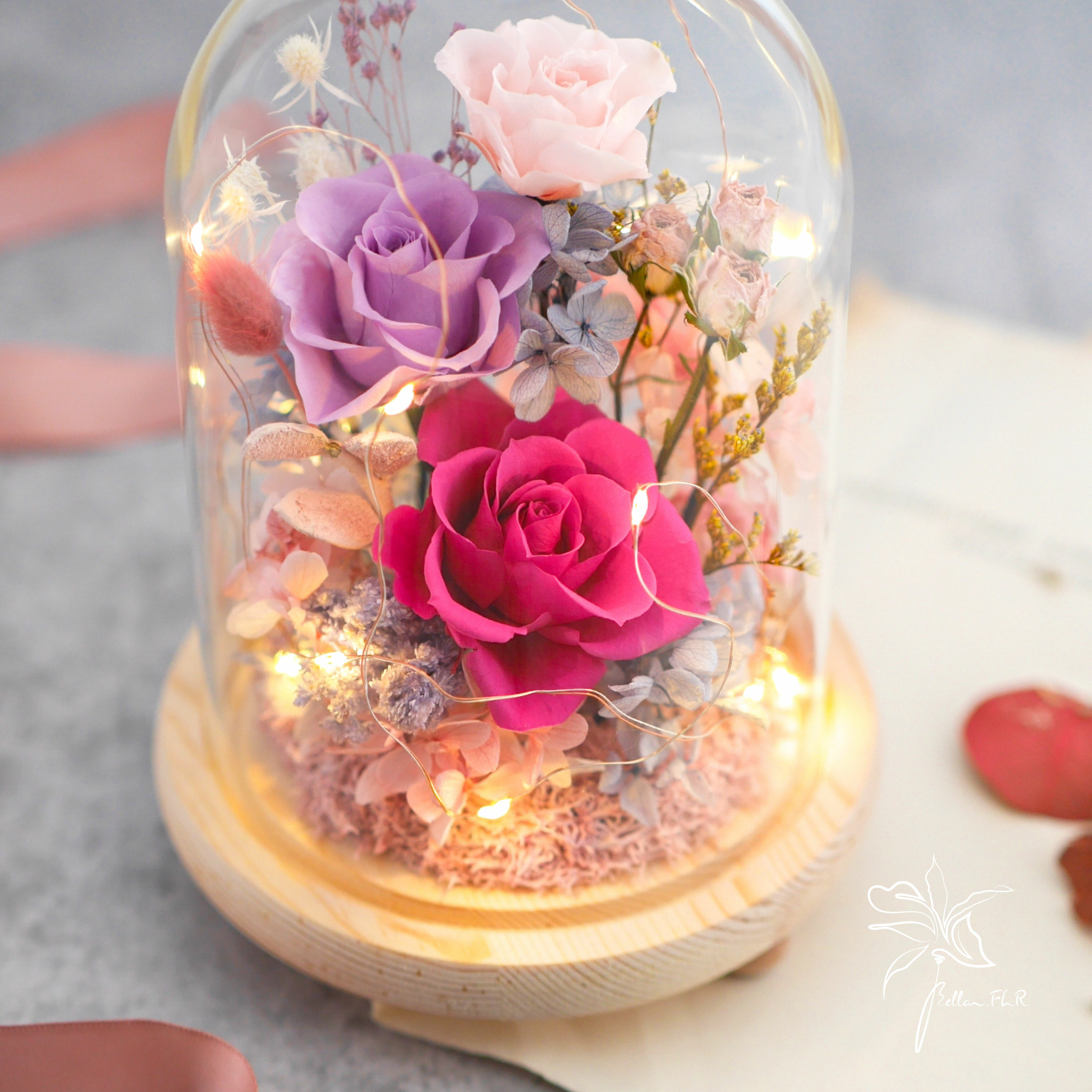 【熱戀氣息】長型玻璃花盅-大