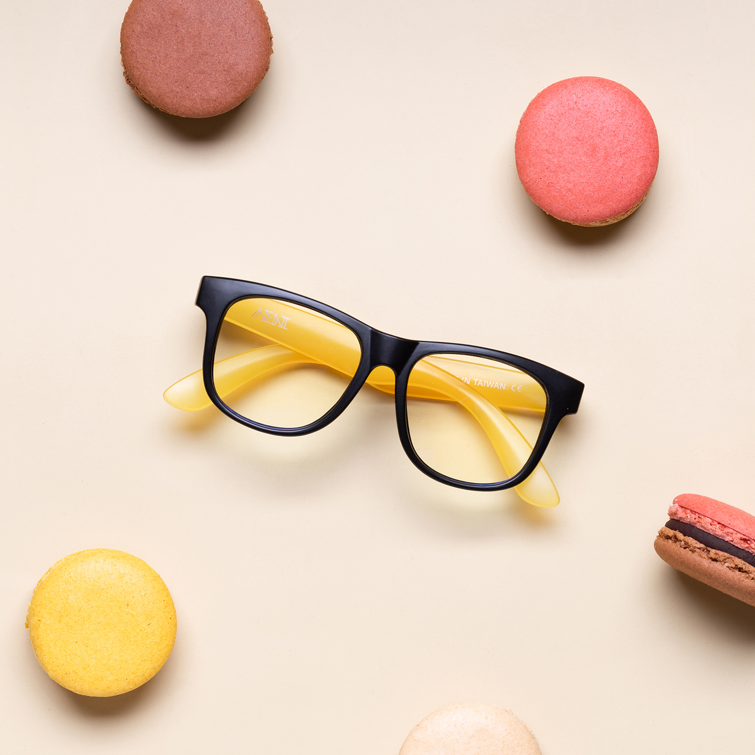 AENI iLO兒童濾藍光眼鏡7-12y 黑糖布丁