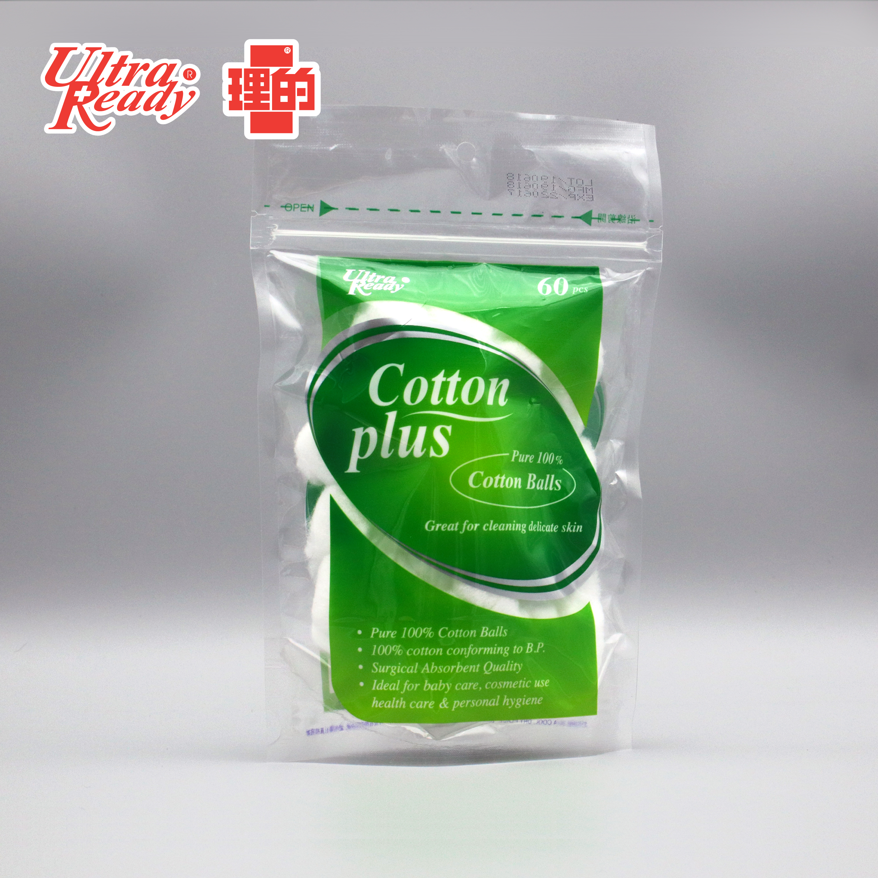 [原箱-60包] 理的 - 100%純棉花球 60粒