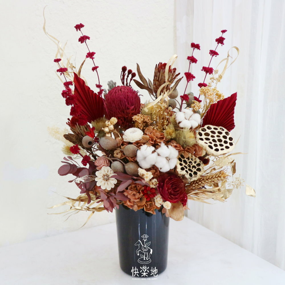 喜悅光采 I 盆花 I 永生花 I 乾燥花 PF230320