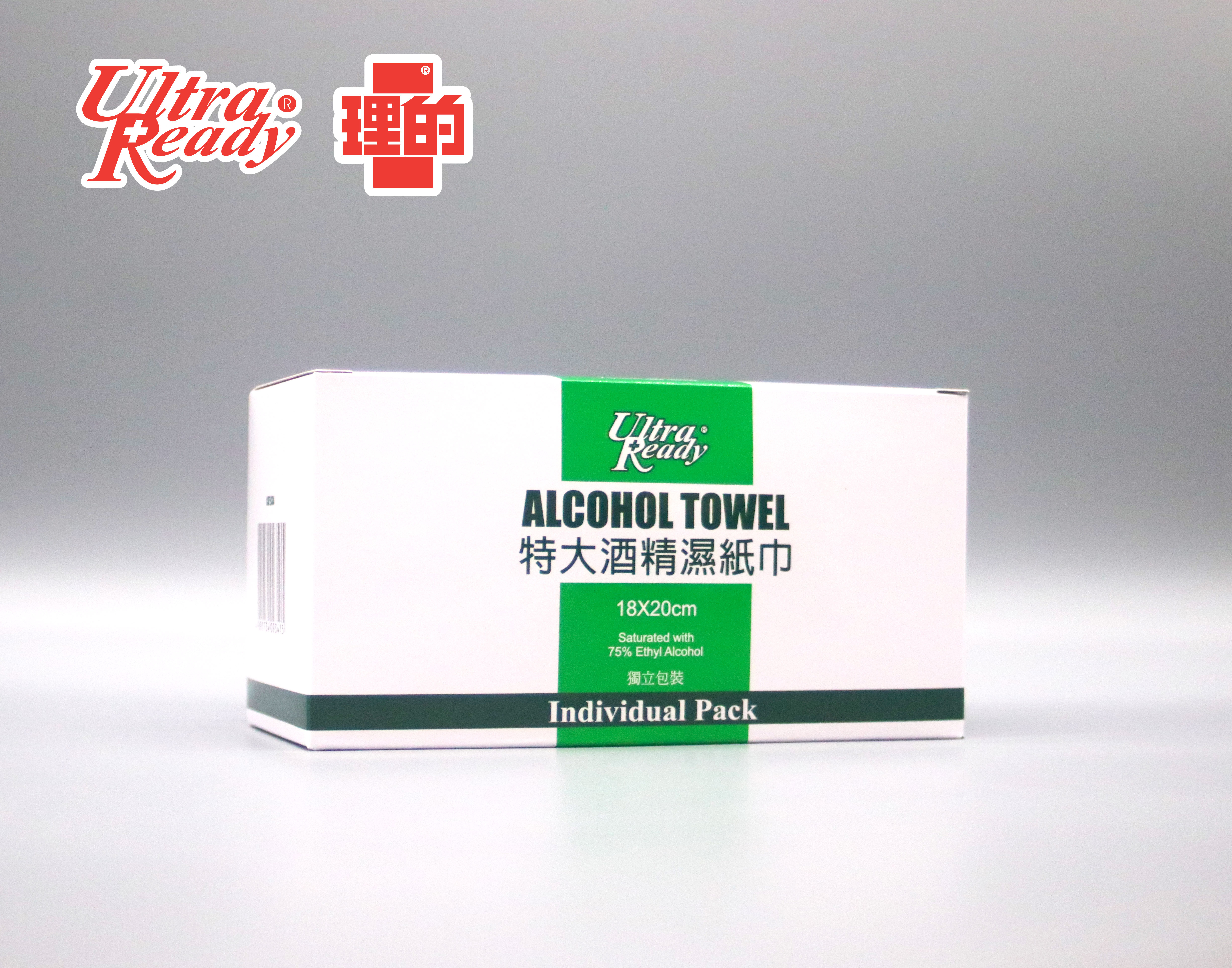 [原箱-40盒] 理的特大酒精濕紙巾 (18x20cm) 30片 獨立包裝 *乙醇酒精*