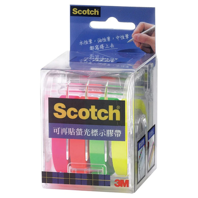 【3M】812 可再貼螢光標示膠帶/補充包
