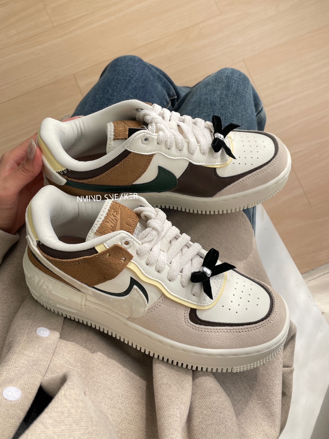 Nike Air Force 1 摩卡蝴蝶結