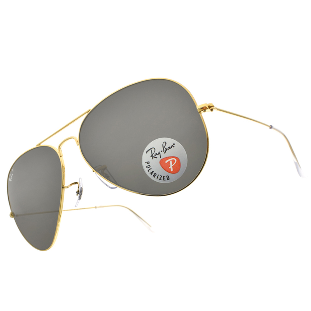【RayBan】RB3025 919648-62mm 經典Aviator 飛官框太陽眼鏡(偏光鏡片)