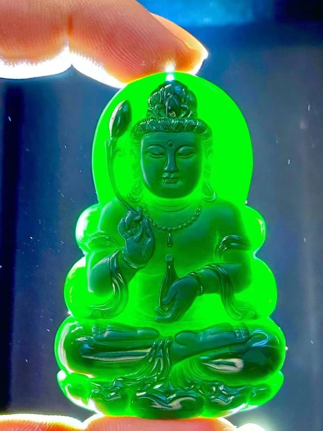 22591 墨翠大勢至菩薩