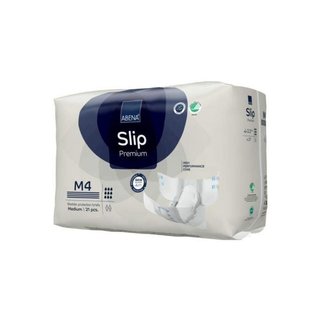 Abena 雅保 - Slip Premium M4 特強夜用成人紙尿片 (中) | (原箱4包 x 14片)