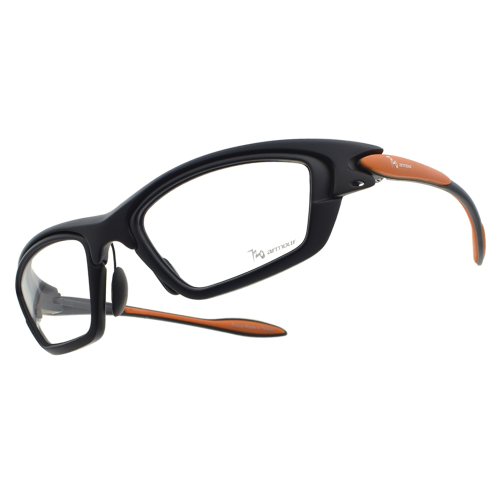 【720】T209RX C04  (消光黑橘/AC展示片) 運動光學眼鏡 #台灣製