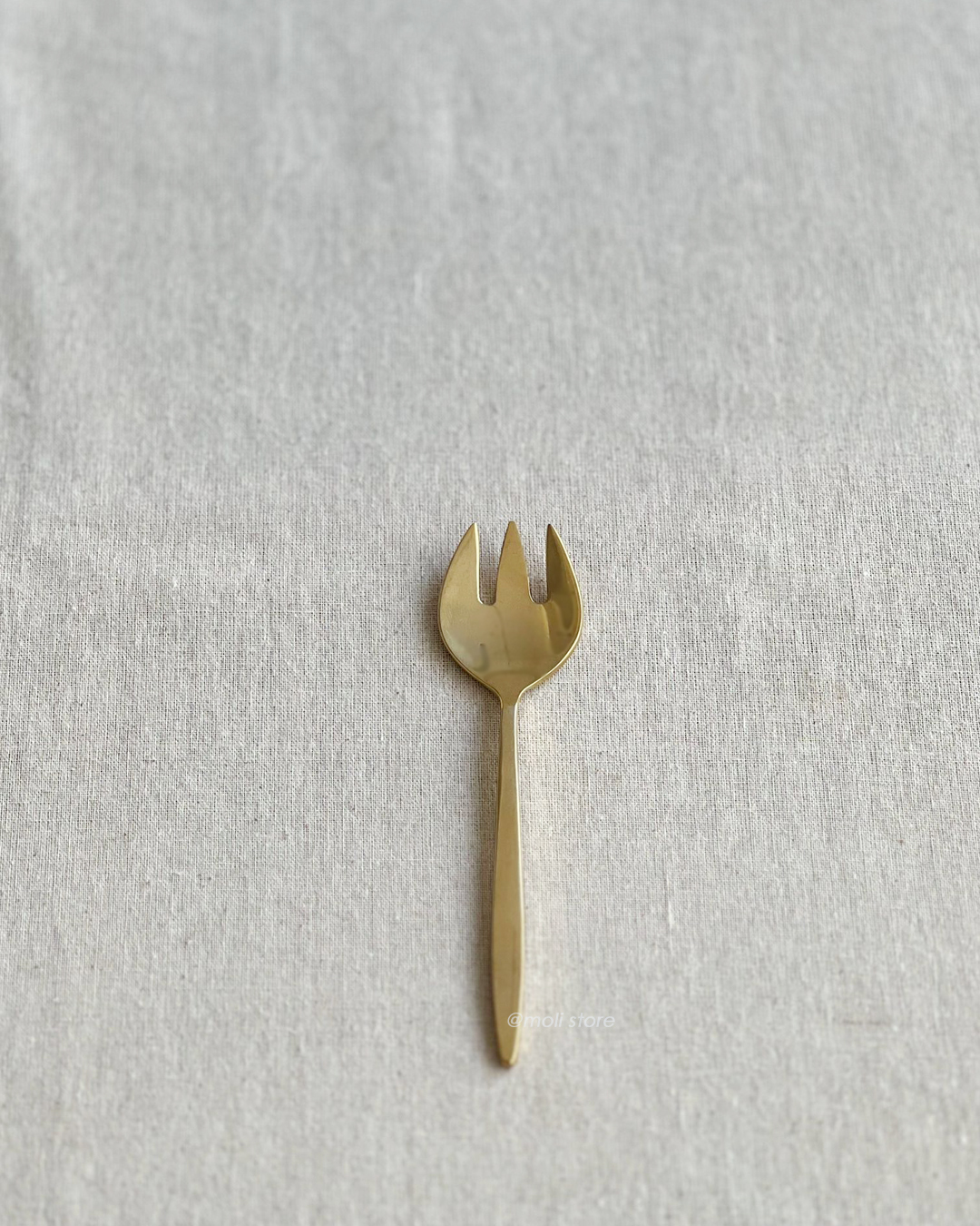 Horn Please Brass Dessert Fork｜shesay