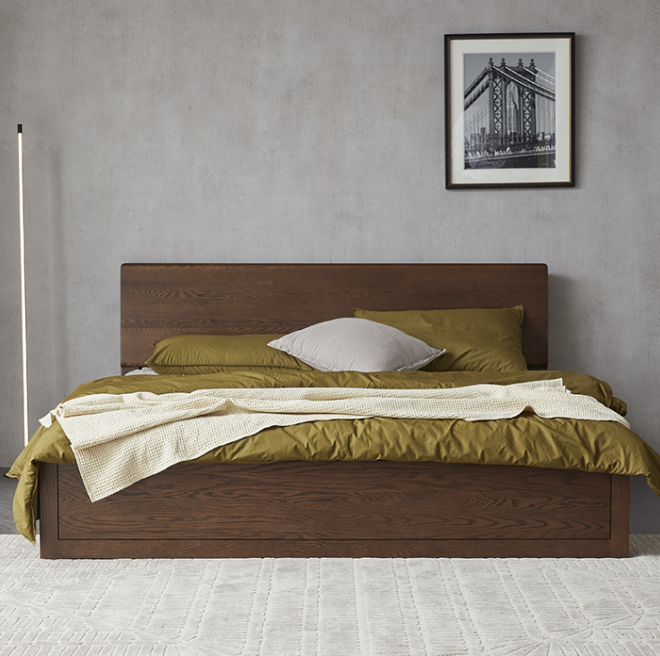 貝里胡桃床架 BL-F8013