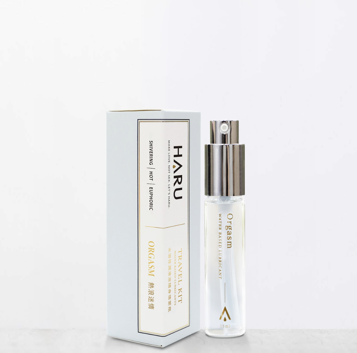 〔高潮、熱感〕HARU: ORGASM Travel Kit 草本熱浪迷情 高潮潤滑液 旅行裝（15ml）