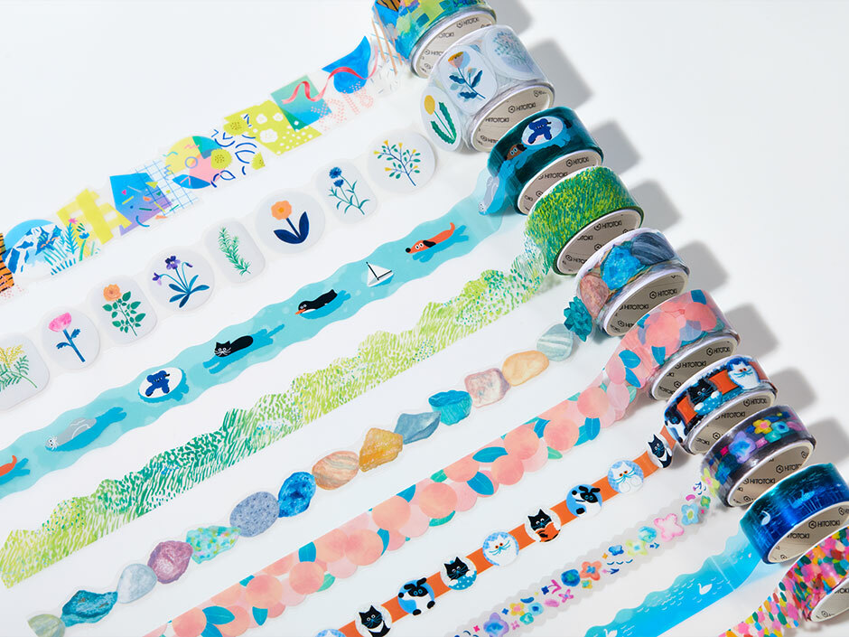 【HITOTOKI】SODA 透明PET卷狀膠帶 軋型款 15MM umao家族