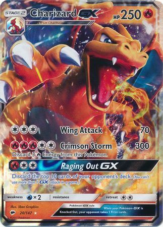 SM3 20/147 Charizard GX