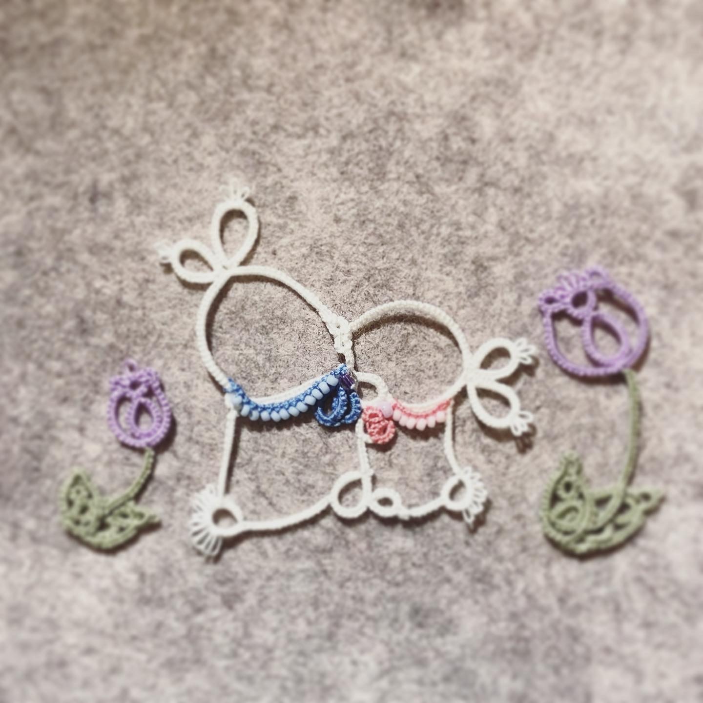 預購 Winter Tulips and Bunnies in Love 專屬客製手繪梭圖電子檔