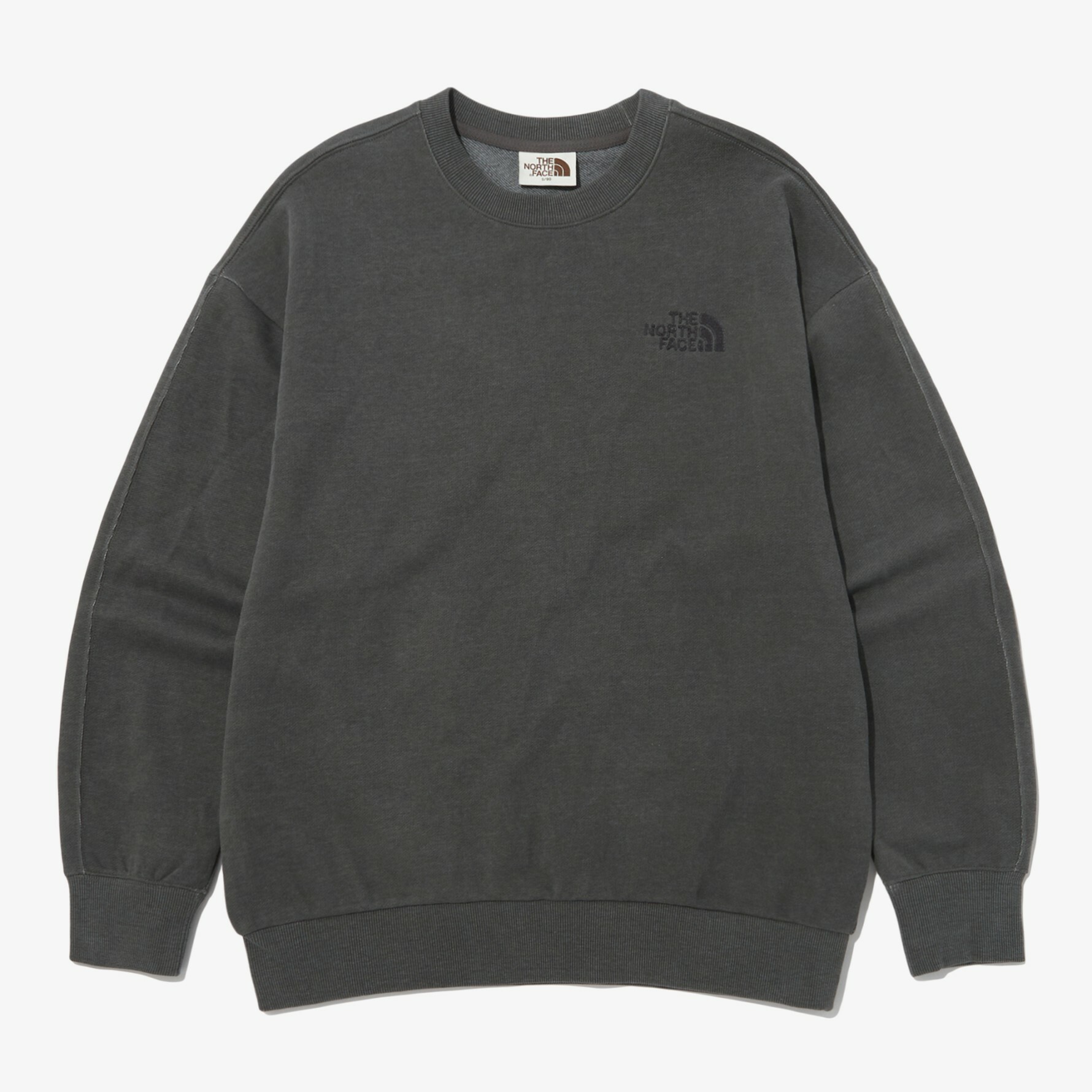 THE NORTH FACE COMFY DYED 大學T 衛衣 深灰 NM5MP01K