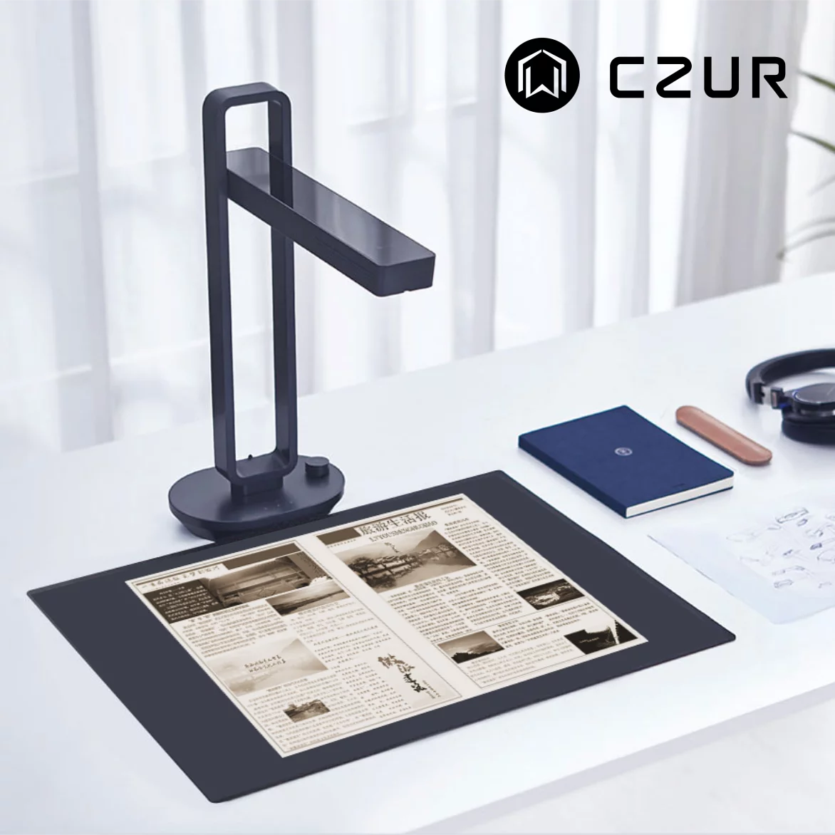 CZUR Aura X Pro-14 meagapixel Smart Scanner 書本和文檔影像掃描器(A3 Size Scanner)