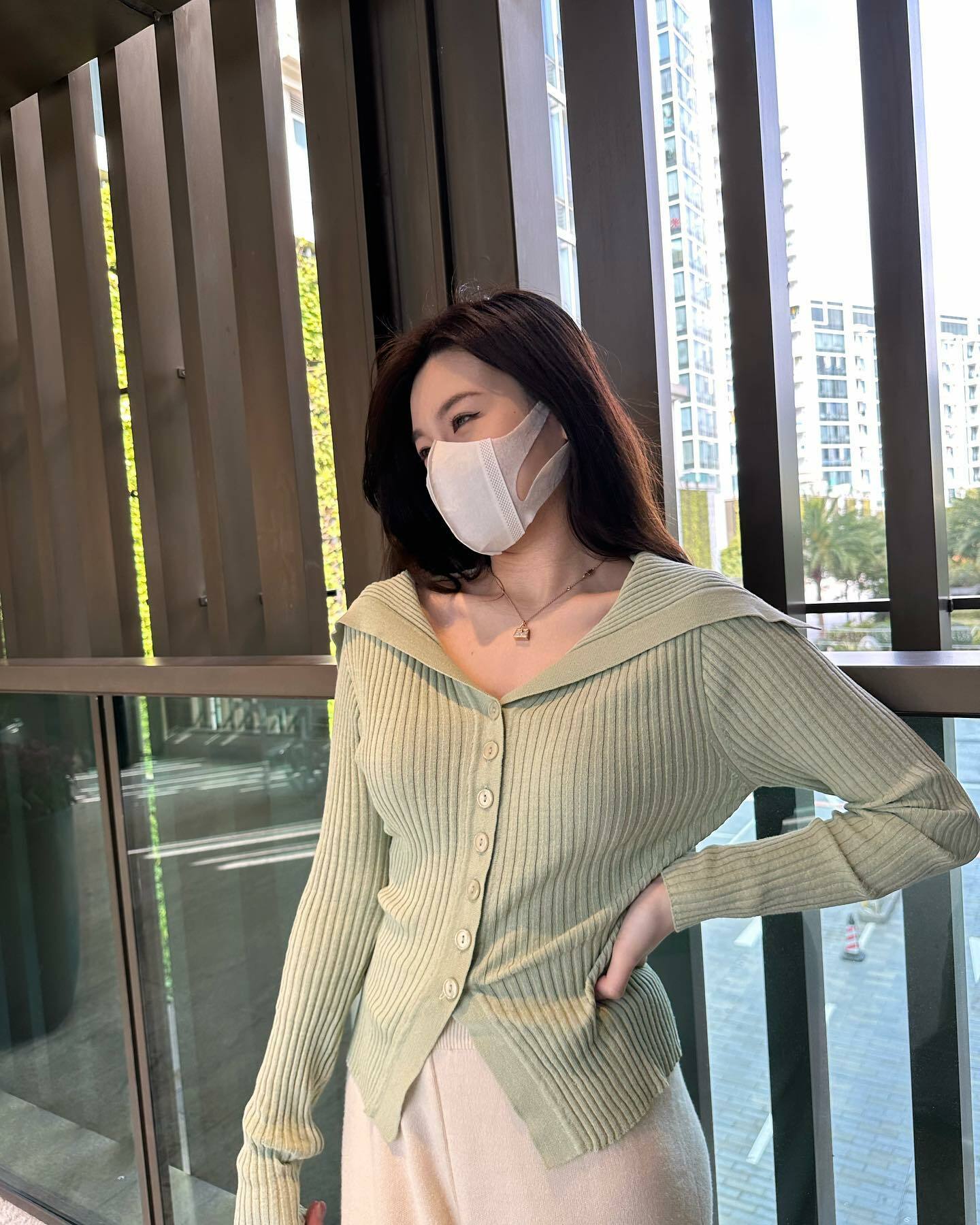 改良版- 韓式休閑直紋水手領上衣 // 兩色入