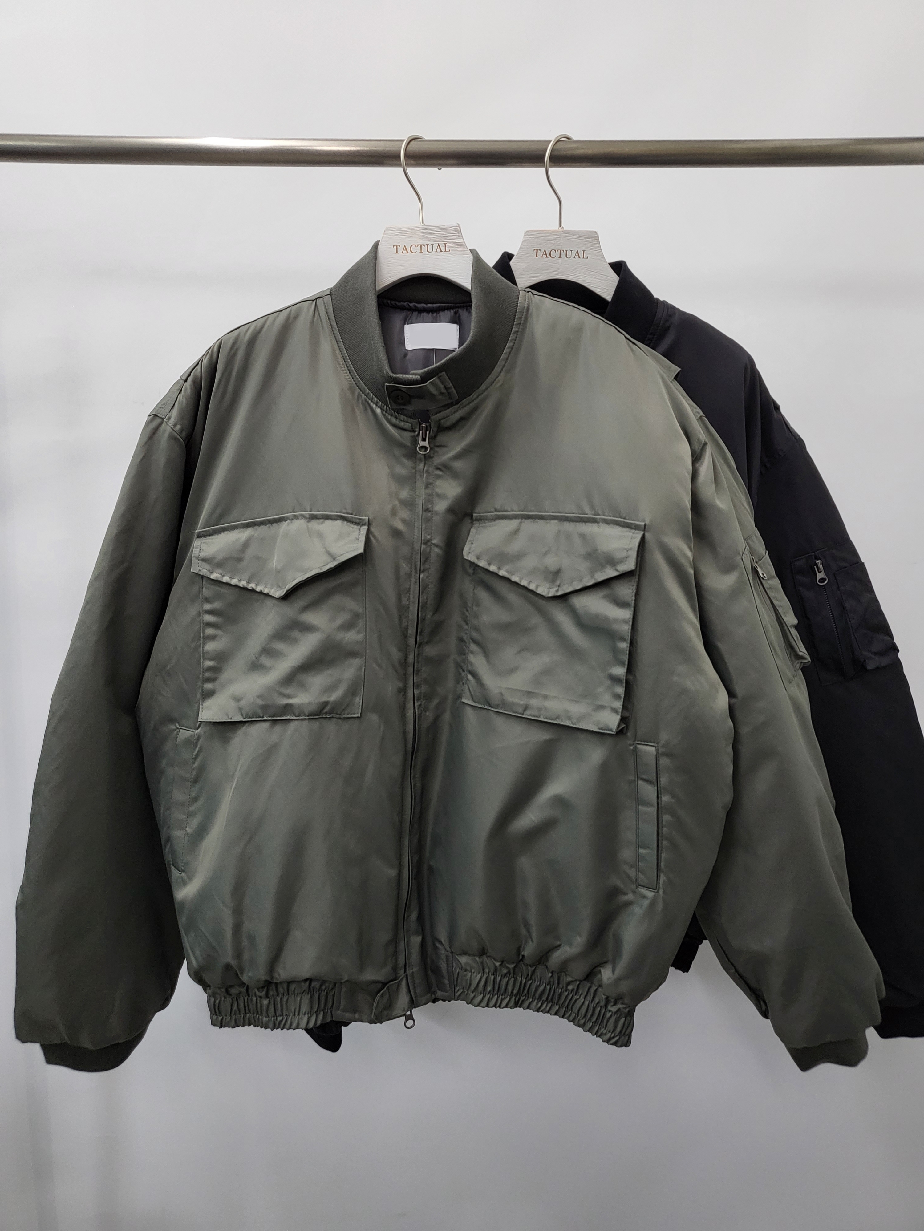 企領拉鍊外套(薄夾棉) JK2298