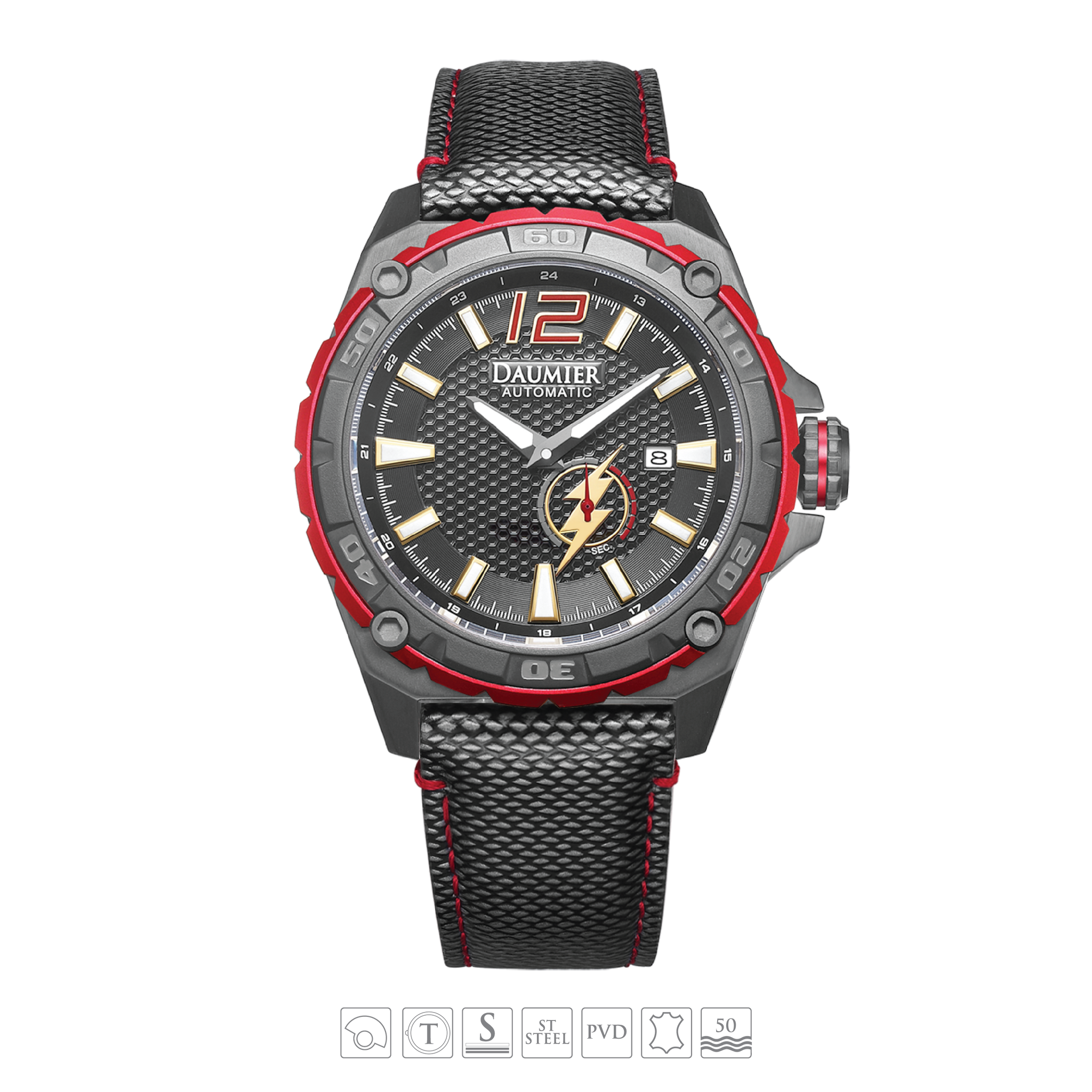 Daumier Justice League The Flash MUTATE Series Automatic Watch 正義聯盟 閃電俠 自動上鏈機械錶 02