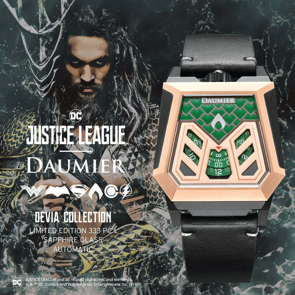 Daumier Justice League DEVIA Series Aquaman 正義聯盟 水行俠 自動上鏈機械錶 03