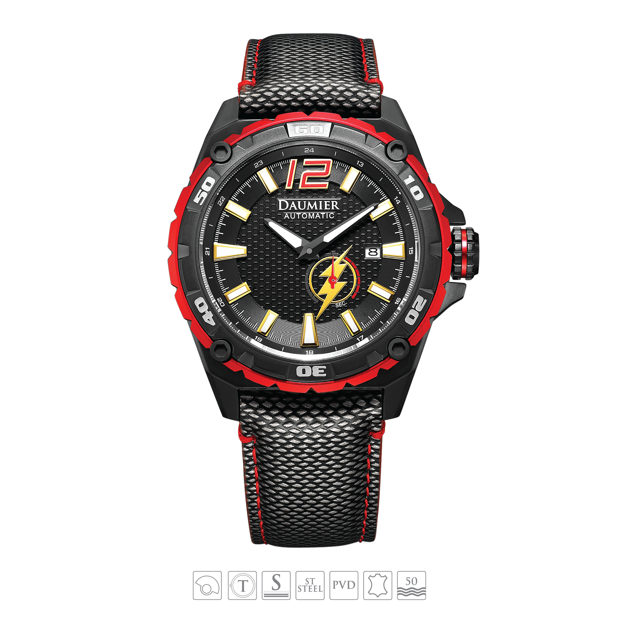 Daumier Justice League The Flash MUTATE Series Automatic Watch 正義聯盟 閃電俠 自動上鏈機械錶 01