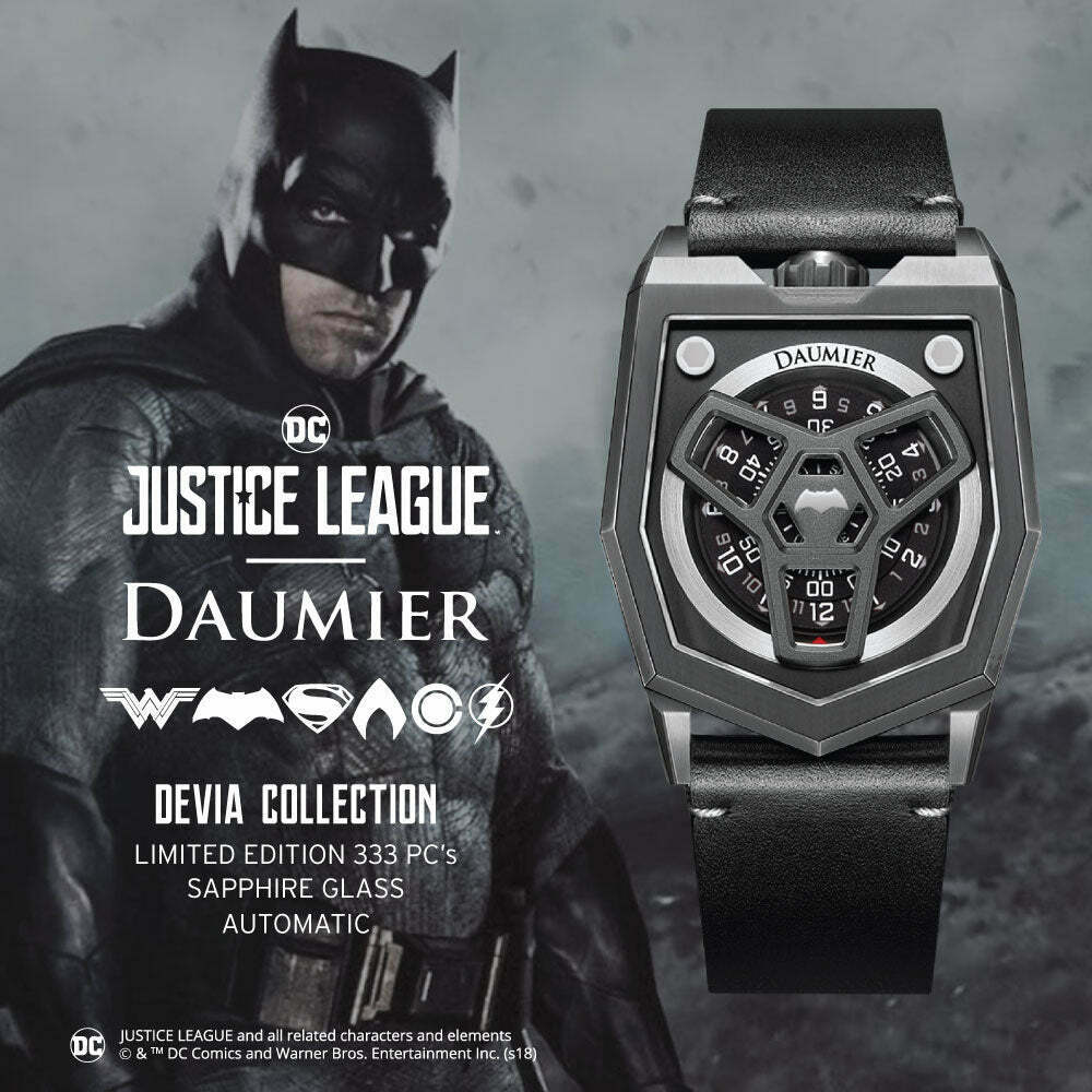 Daumier Justice League DEVIA 02 Series Batman 正義聯盟 蝙蝠俠 自動上鏈機械錶