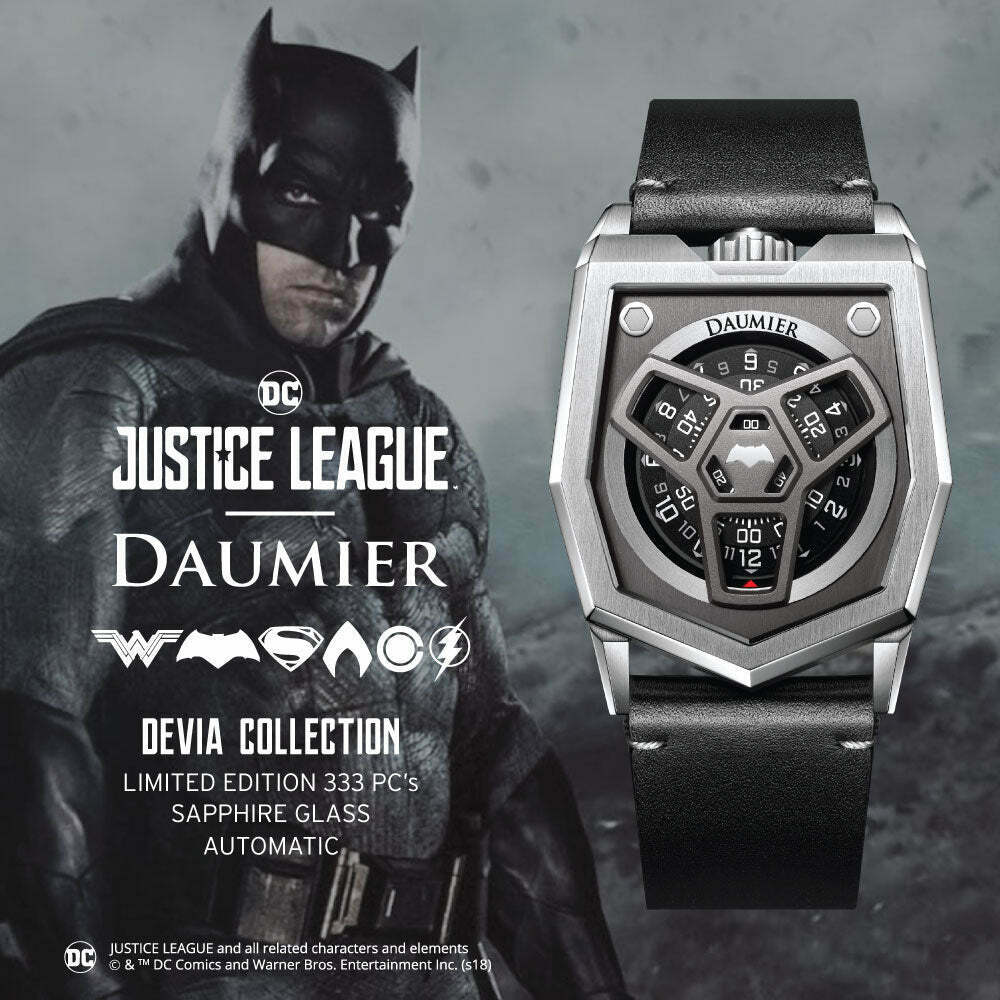 Daumier Justice League DEVIA 01 Series Batman 正義聯盟 蝙蝠俠 自動上鏈機械錶