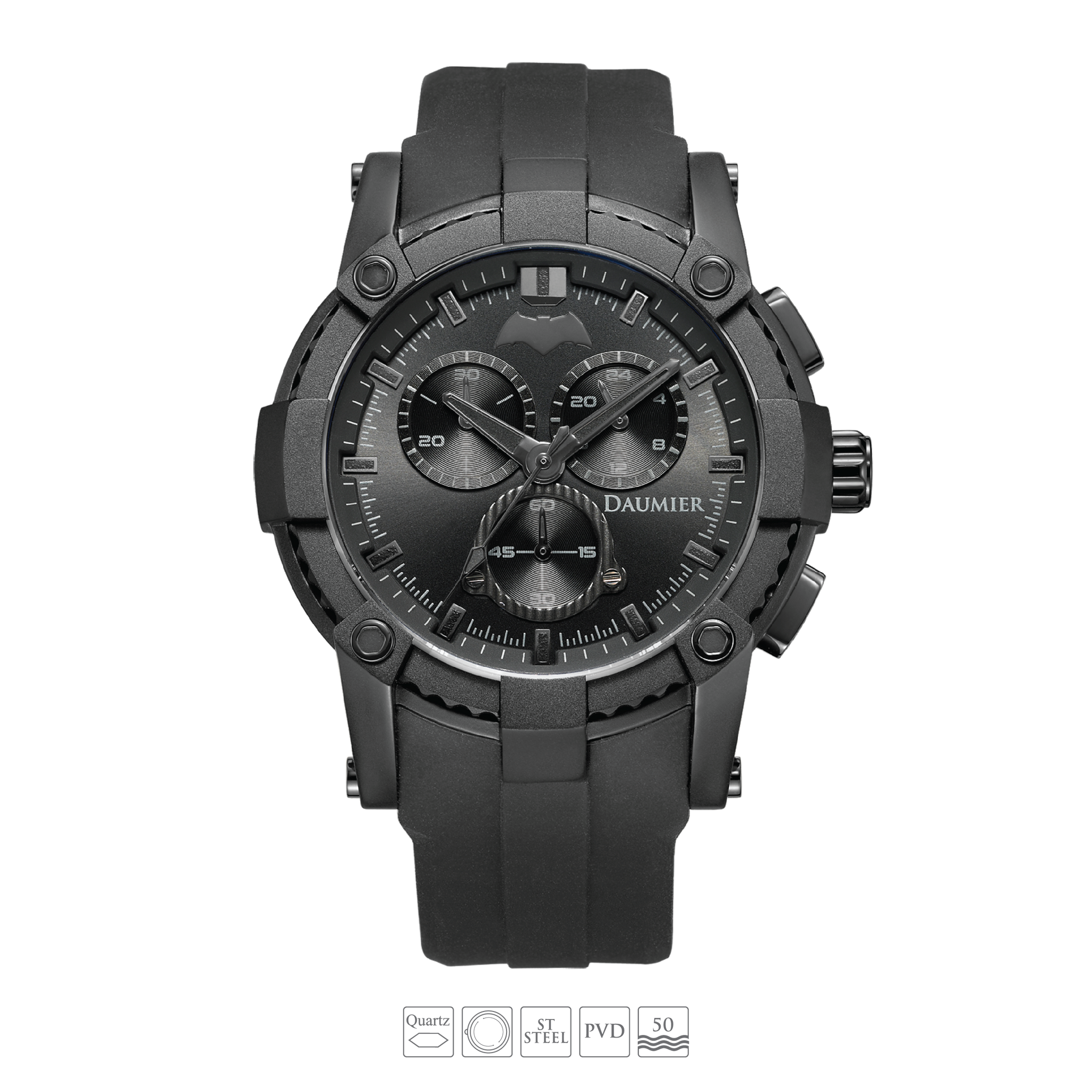 DAUMIER ELITE 蝙蝠俠 02 正義聯盟 防水 聯名 石英錶