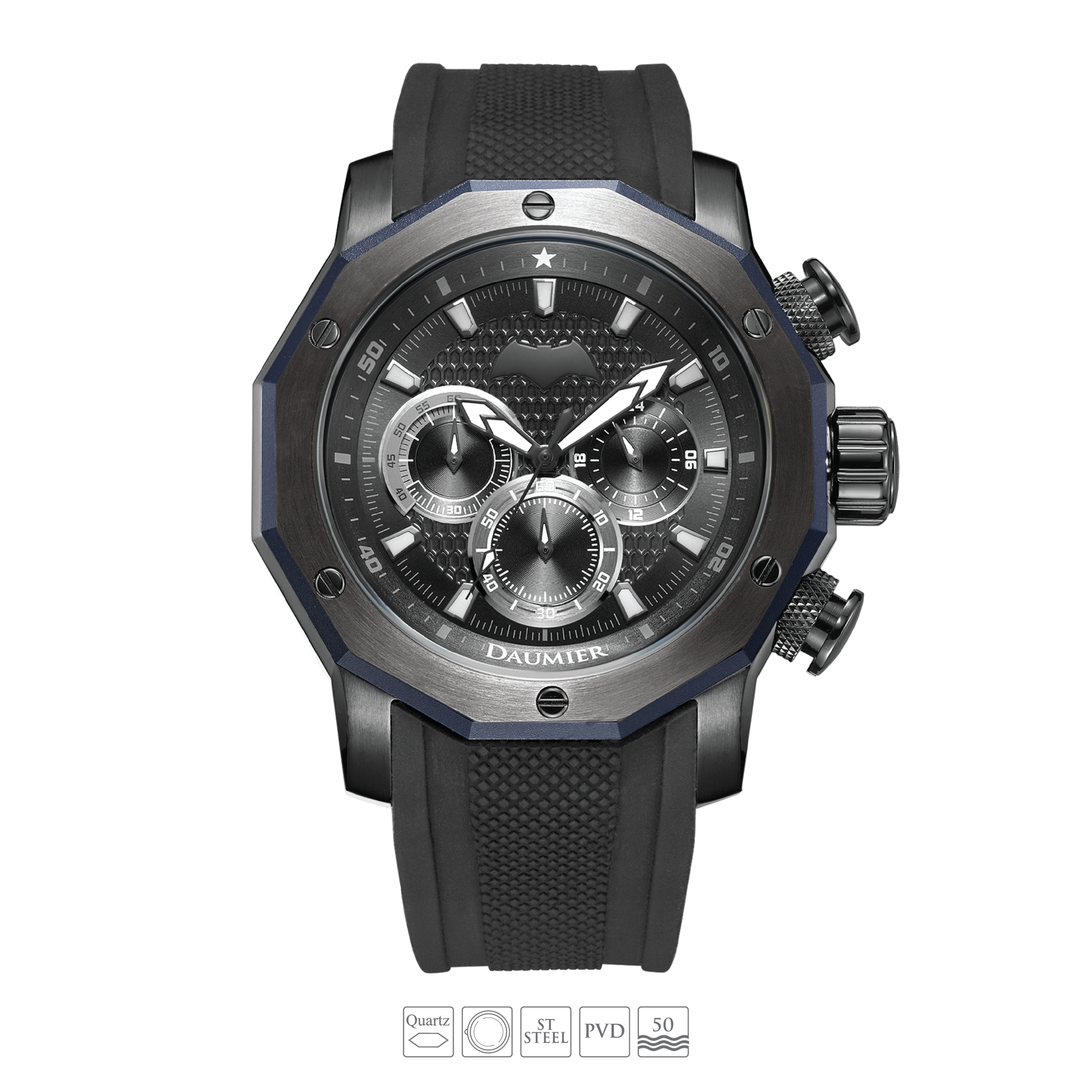 DAUMIER ELITE 蝙蝠俠 01 正義聯盟 防水 聯名 石英錶