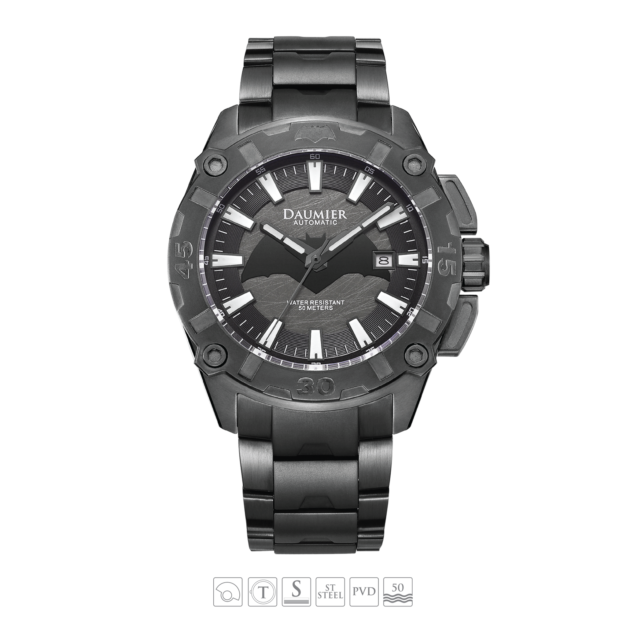 Daumier Justice League Batman MUTATE Series Automatic Watch 正義聯盟 蝙蝠俠 自動上鏈機械錶 01
