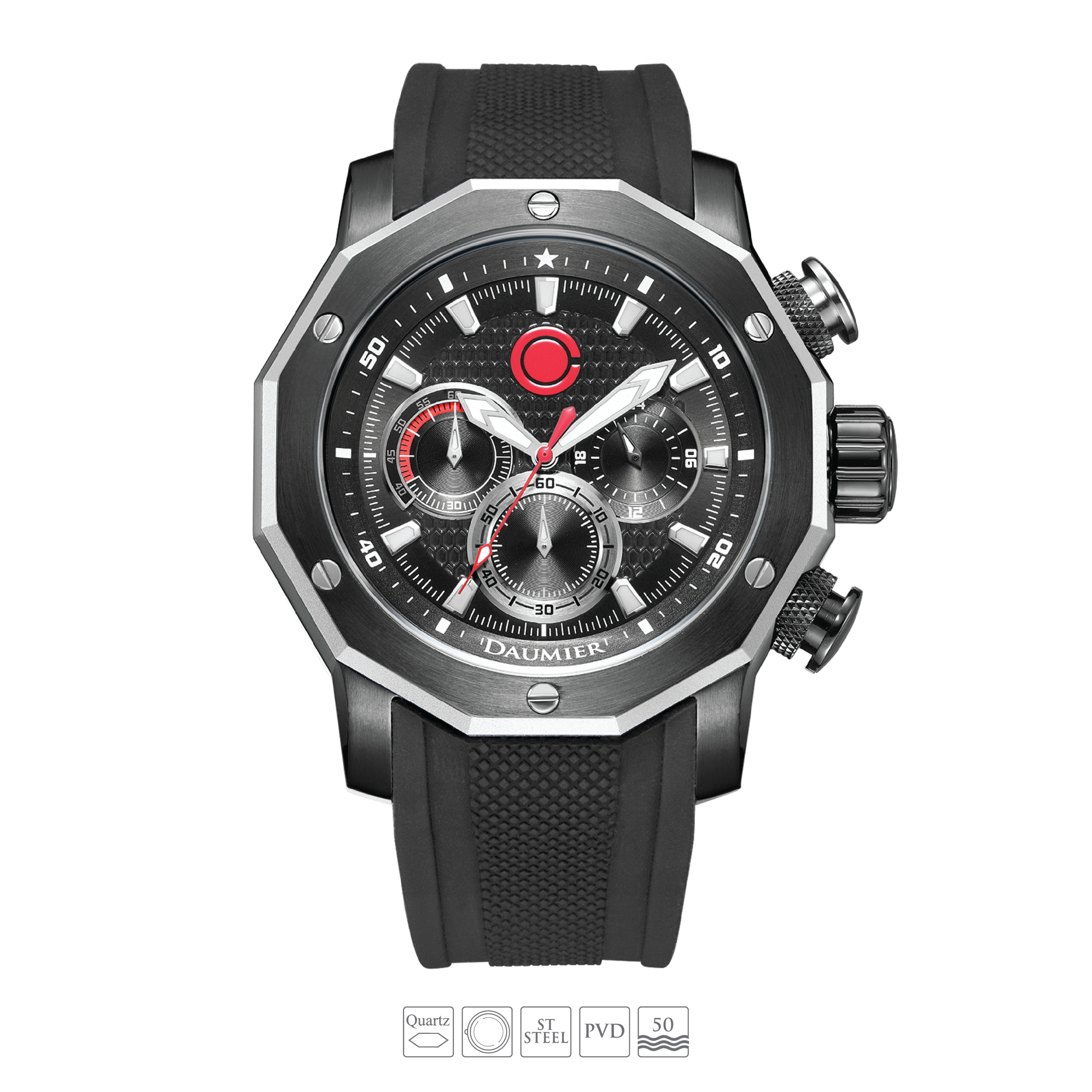 DAUMIER ELITE 鋼骨 正義聯盟 防水 聯名 石英錶