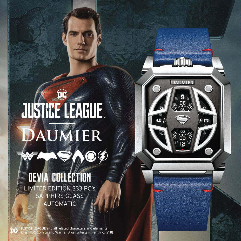 Daumier Justice League DEVIA 01 Series Sumper Man Automatic Watch 正義聯盟 超人 自動上鏈機械錶