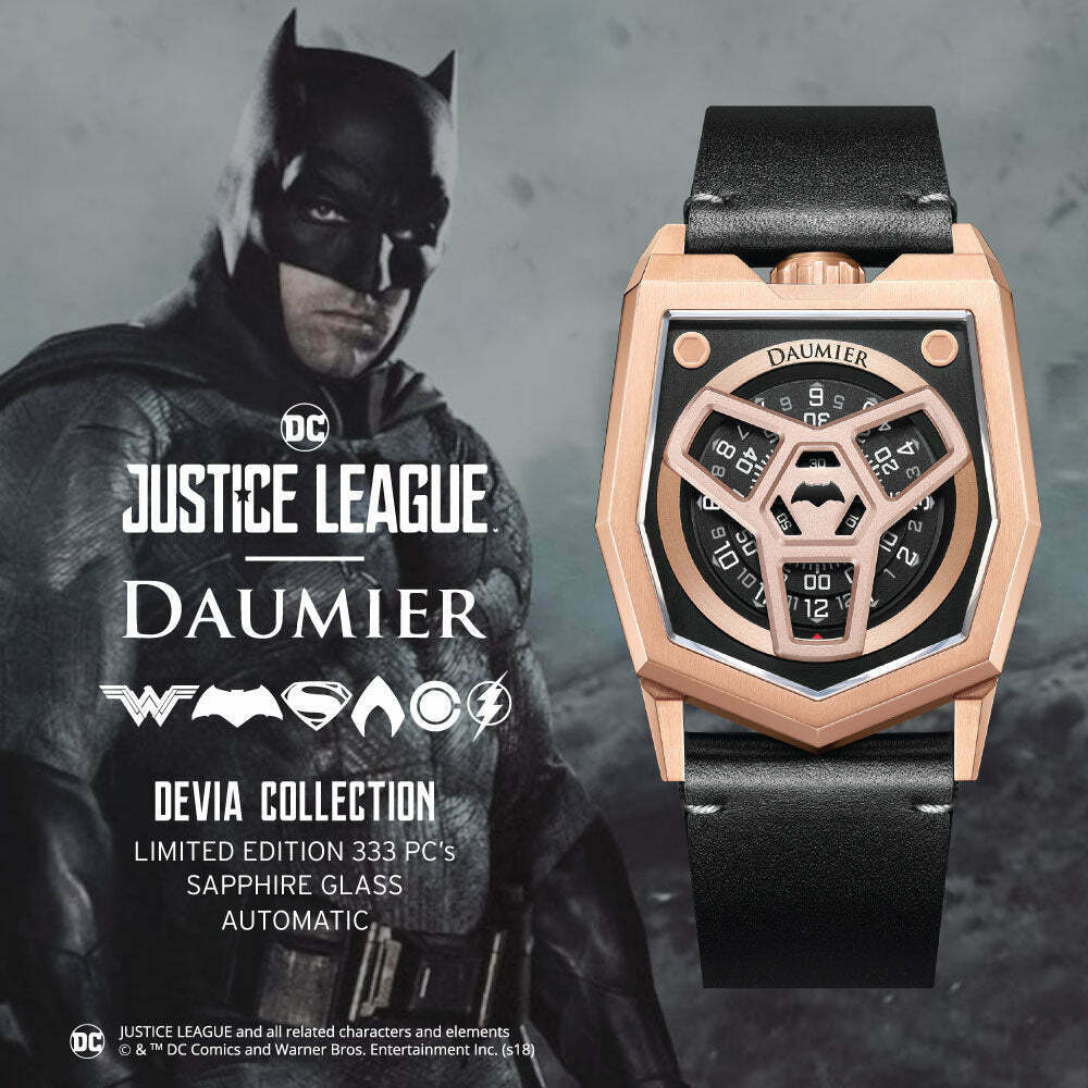 Daumier Justice League DEVIA 04 Series Batman Automatic Watch 正義聯盟 蝙蝠俠 自動上鏈機械錶