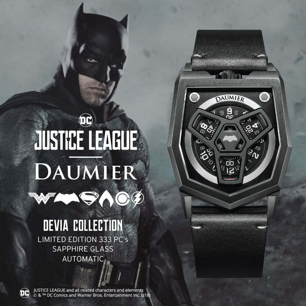 Daumier Justice League DEVIA 03 Series Batman 正義聯盟 蝙蝠俠 自動上鏈機械錶