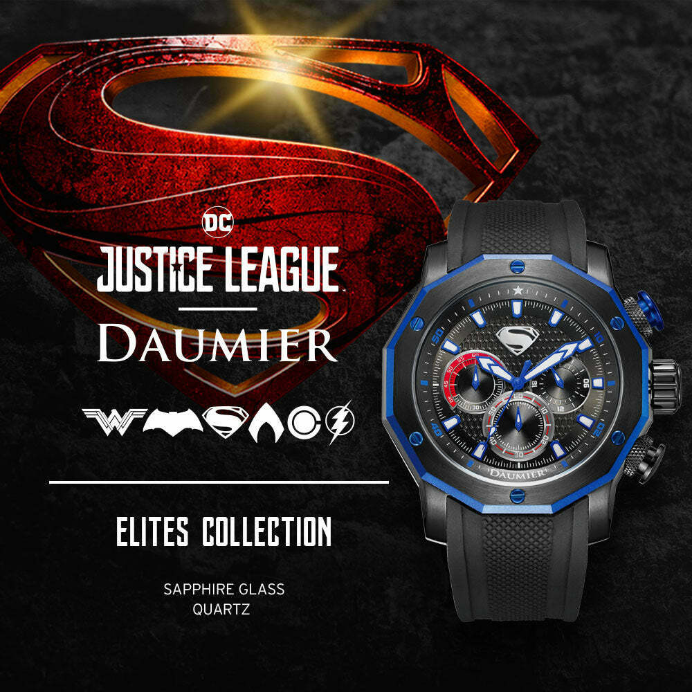 DAUMIER ELITE 超人 正義聯盟 防水 聯名 石英錶