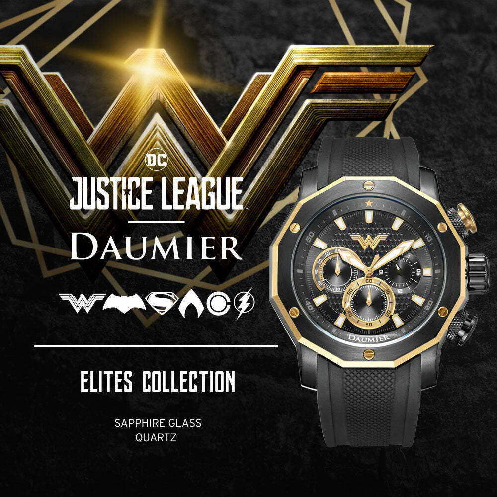 DAUMIER ELITE 神奇女俠 正義聯盟 防水 聯名 石英錶