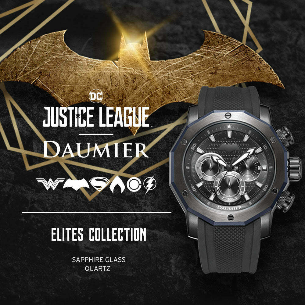 DAUMIER ELITE 蝙蝠俠 01 正義聯盟 防水 聯名 石英錶