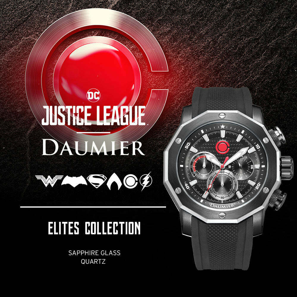 DAUMIER ELITE 鋼骨 正義聯盟 防水 聯名 石英錶