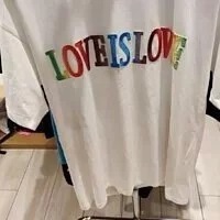 [S] MOSCHINO BIG LETTERING PRINT LOVE IS LOVE SHORT SLEEVE T-SHIRT,WHITE, MT0705-0172-0001 (SM438)