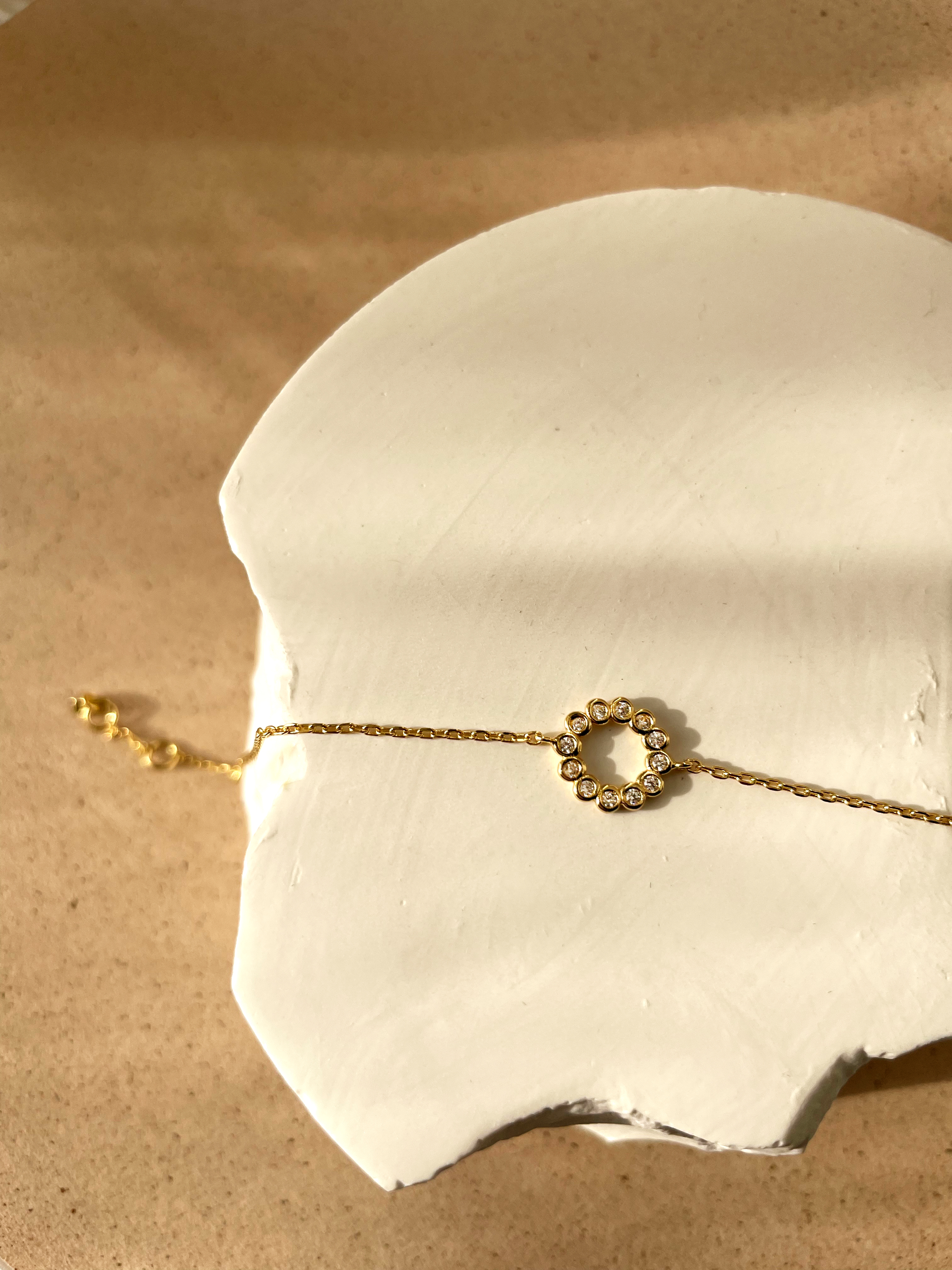 Donut Zircon Bracelet