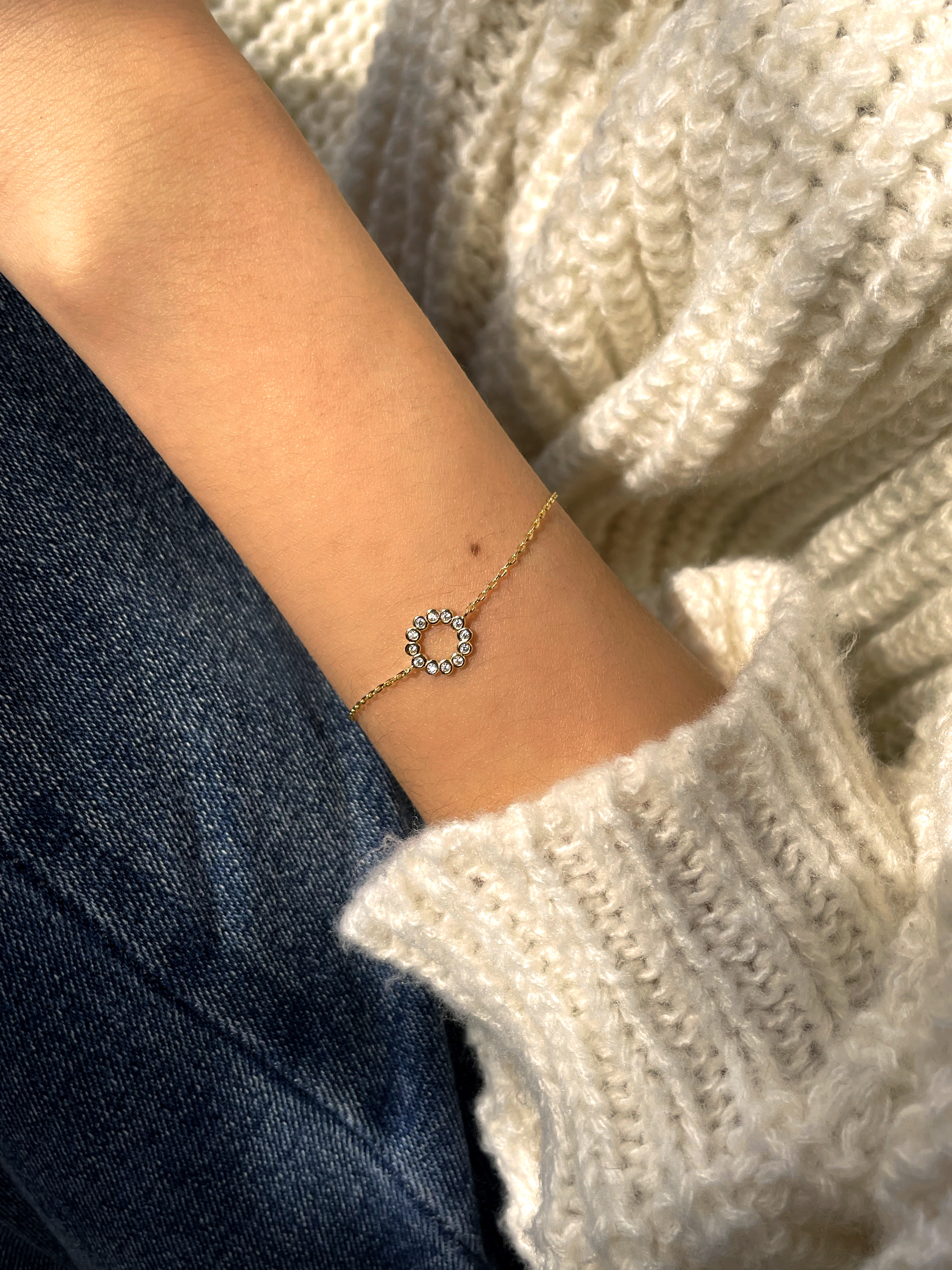 Donut Zircon Bracelet