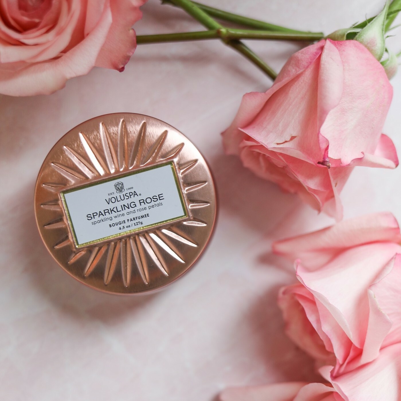 Sparkling Rose 玫瑰氣泡 香氛蠟燭 華麗年代系列 - Voluspa