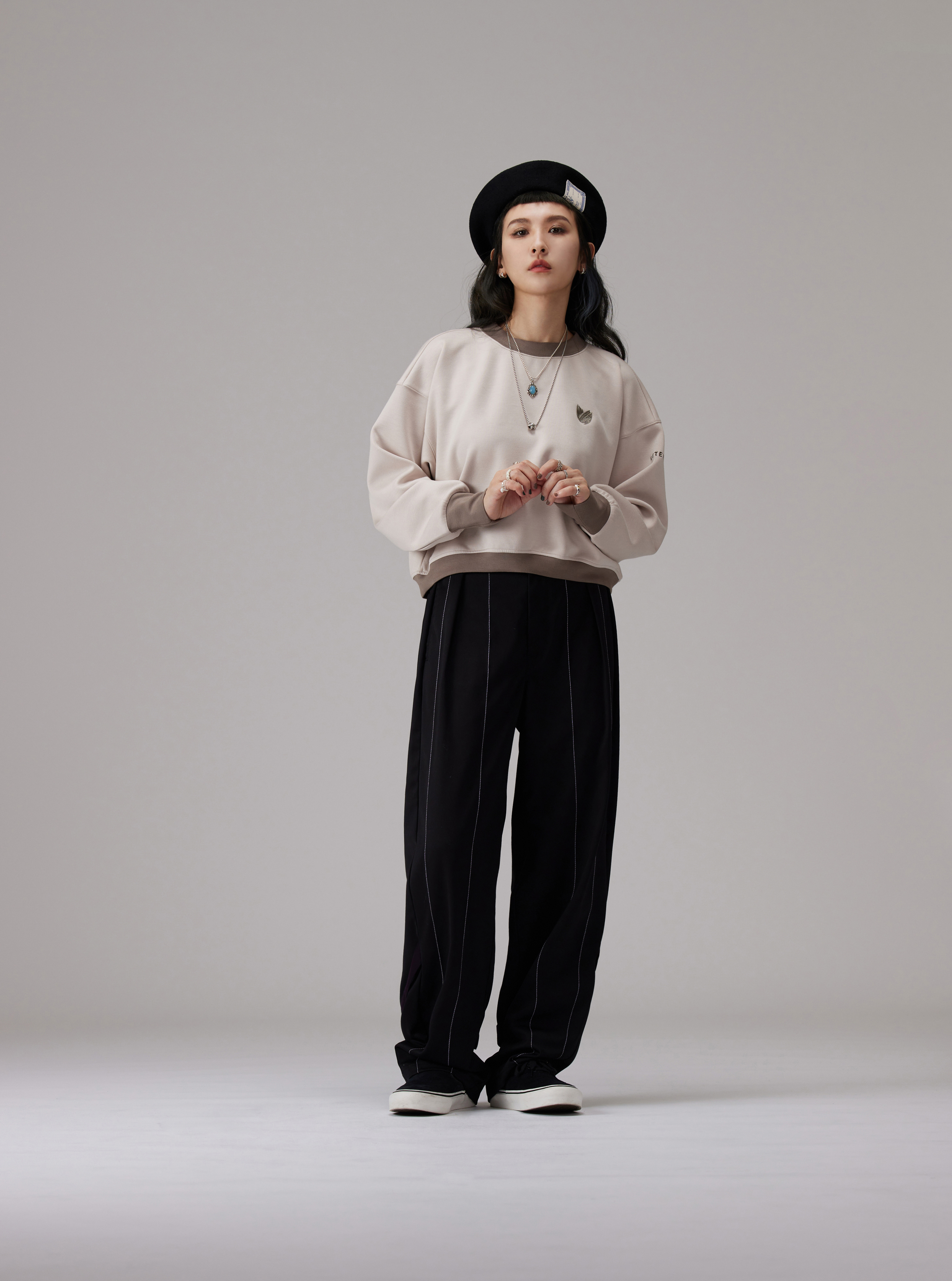 String Wrap Trousers | Black