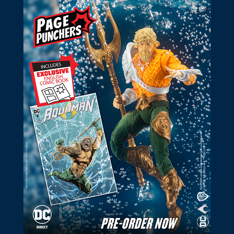 DC Direct 7in Figure with Comic - Aquaman WV3 - Ocean Master