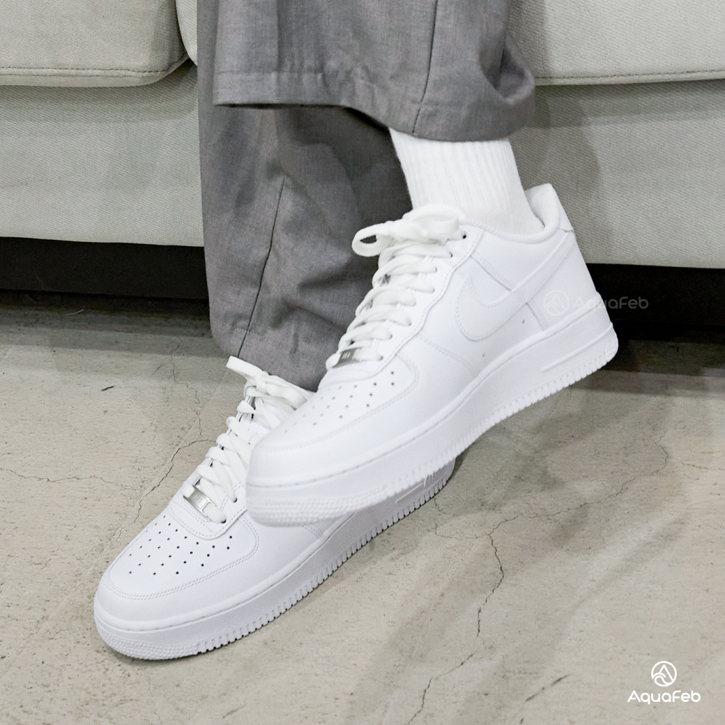 Nike Air Force 1 '07 男女鞋 白 經典 簡約 皮革 休閒鞋 CW2288-111