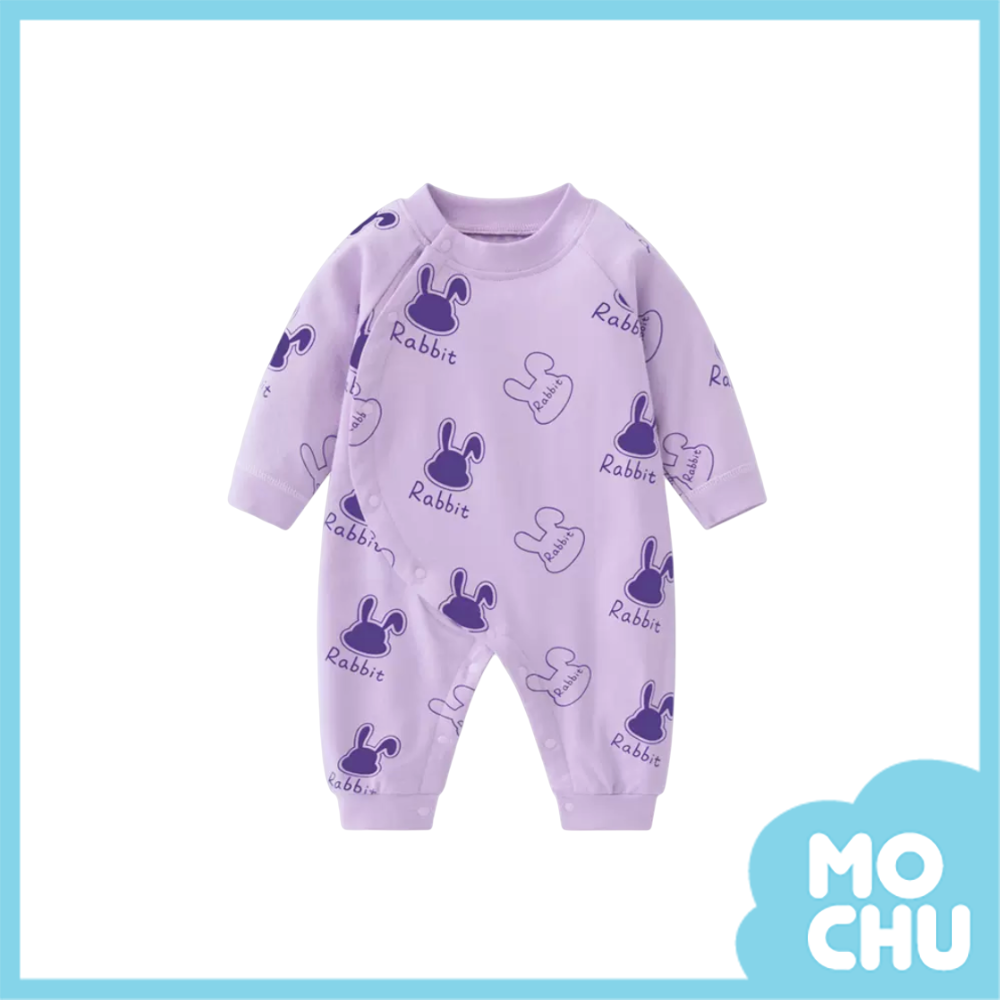 紫芋兔長袖連身衣