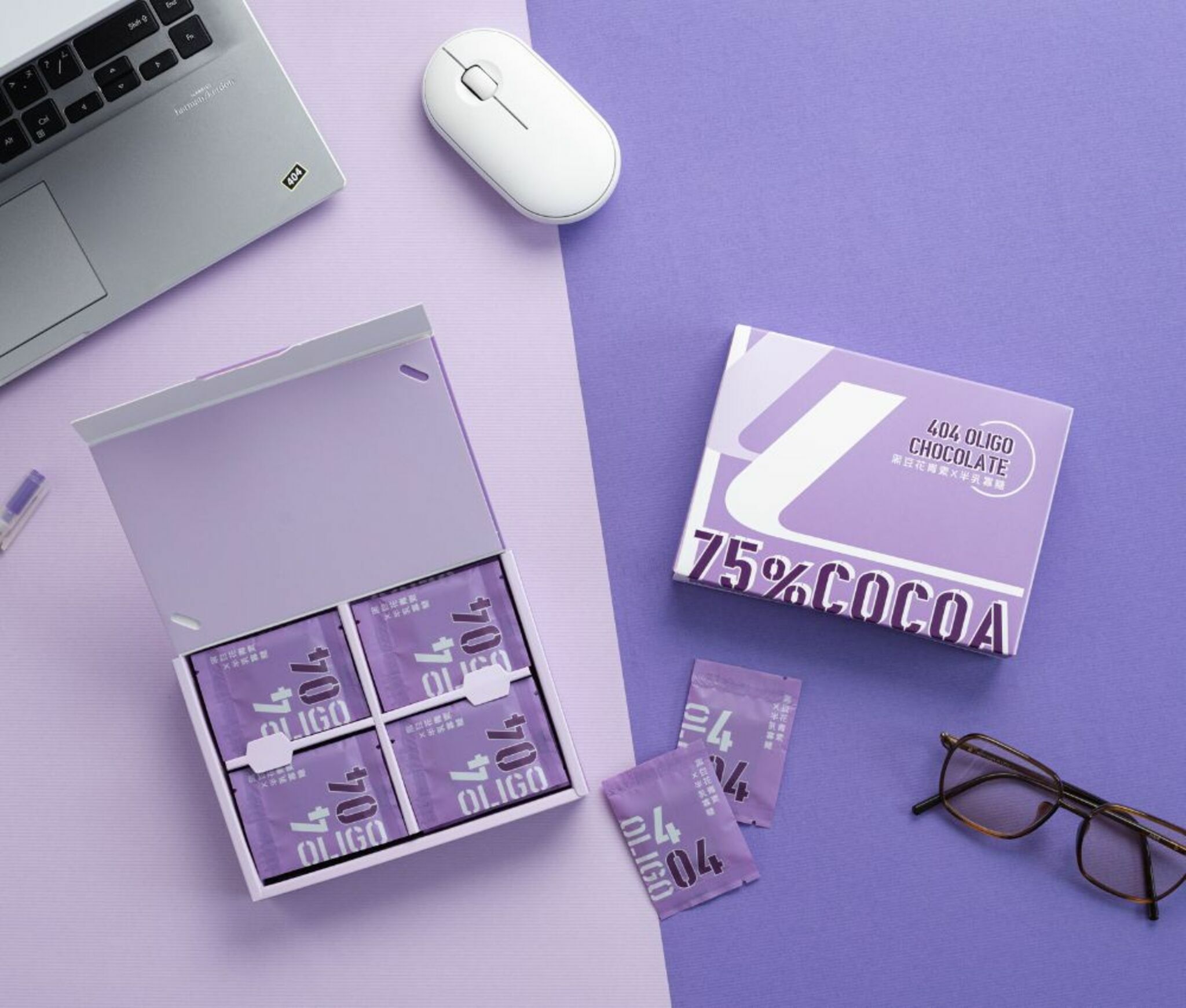 【404巧克力】75% 黑豆花青素黑巧克力